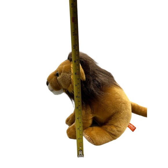 Wild Republic Lion Realistic 10" Gold Tan Brown Plush Stuffed Jungle Animal - Picture 13 of 13